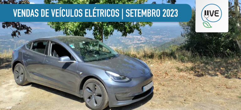 Em cada 5 novos automóveis ligeiros de passageiros vendidos em Portugal em setembro, 1 foi um veículo 100% elétrico