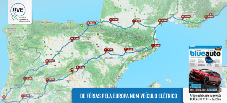 De férias pela Europa num Veículo Elétrico