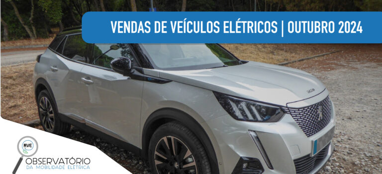 Outubro de 2024 alcançou um novo recorde mensal de veículos elétricos matriculados em Portugal